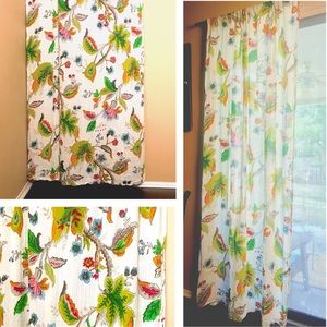 Free People Anthropologie Botanical Curtain Panel